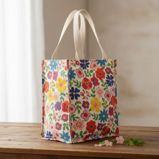 Țesătură decorativă Linenlook Flower Fiesta Field digital print