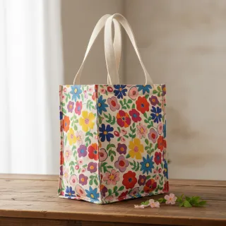 Țesătură decorativă Linenlook Flower Fiesta Field digital print