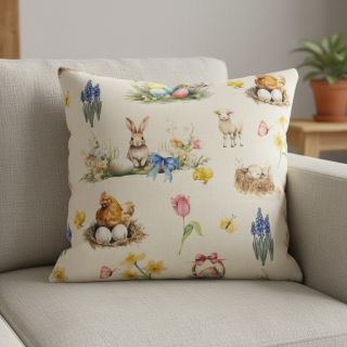 Țesătură decorativă Easter Garden Joy digital print