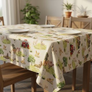 Țesătură decorativă Cosy Farm Animals digital print