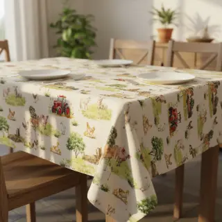 Țesătură decorativă Cosy Farm Animals digital print