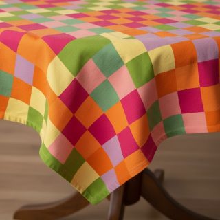 Țesătură decorativă Joyful Block Patch digital print