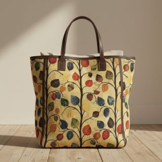 Țesătură decorativă GOBELIN premium Leaves Funky Arty