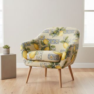 Țesătură decorativă GOBELIN premium Citrus Lemon Azulejos