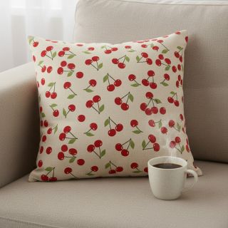 Țesătură decorativă Linenlook premium Cherry Happy Joy