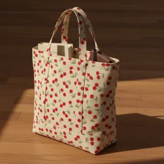 Țesătură decorativă Linenlook premium Cherry Happy Joy