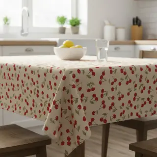 Țesătură decorativă Linenlook premium Cherry Happy Joy