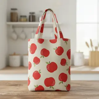 Țesătură decorativă Linenlook premium Apple Happy Joy