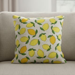 Țesătură decorativă Linenlook premium Sunny Lemon Fruit