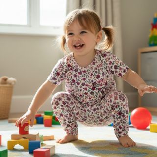 Tricot Flowers fuchsia digital print ORGANIC