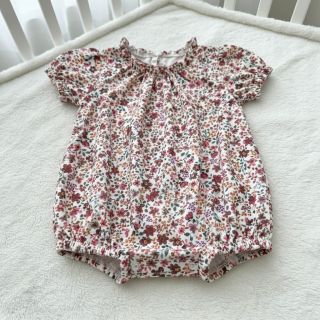 Tricot Flowers burgundy digital print ORGANIC