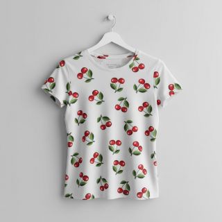 Tricot Cherries digital print