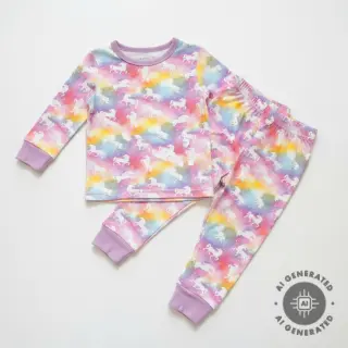 Tricot Unicorns digital print