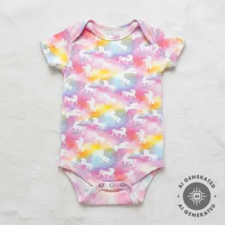 Tricot Unicorns digital print