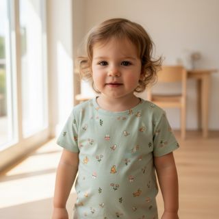 Tricot Bunnies sage ORGANIC