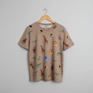 Tricot Safari melange taupe