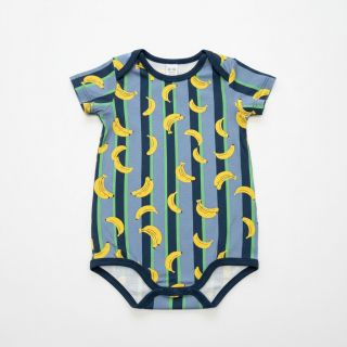 Tricot Fruits Banana petrol