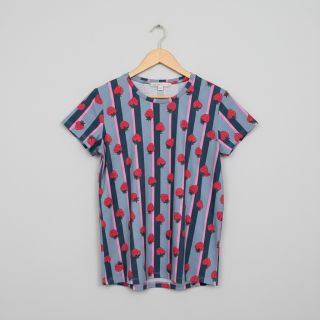 Tricot Fruits Strawberry petrol