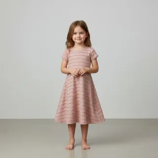Tricot RUFFLES powder pink