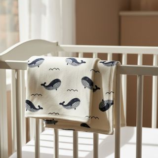 Jerse trening pieptănat JOGGING Whales ecru