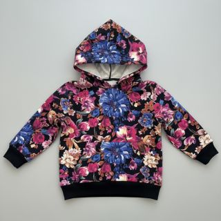 Jerse trening Flower Luna black digital print