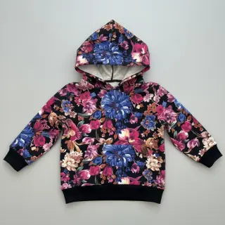 Jerse trening Flower Luna black digital print