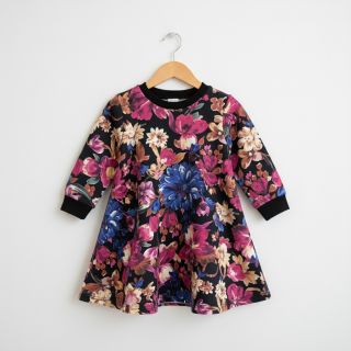 Jerse trening Flower Luna black digital print