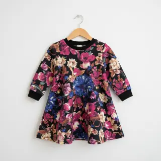 Jerse trening Flower Luna black digital print