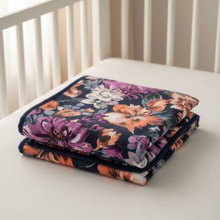 Jerse trening Flower Luna navy digital print