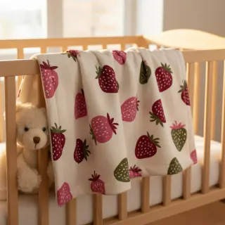 Jerse trening pieptănat JOGGING Strawberries ecru