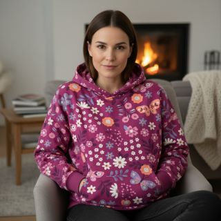 Jerse trening Flowers Azriel fuchsia