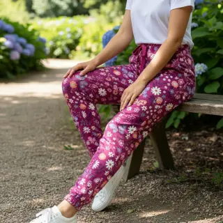 Jerse trening Flowers Azriel fuchsia