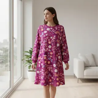 Jerse trening Flowers Azriel fuchsia