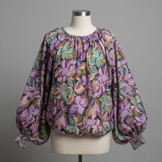 Țesătură din bumbac VISCOSE Flowers cobalt