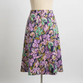 Țesătură din bumbac VISCOSE Flowers cobalt