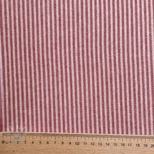 Țesătură decorativă DOBBY Colored stripe cherry