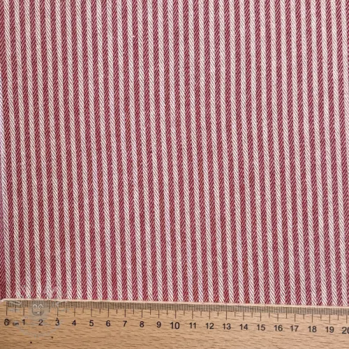 Țesătură decorativă DOBBY Colored stripe cherry