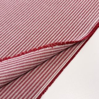 Țesătură decorativă DOBBY Colored stripe cherry