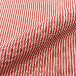 Țesătură decorativă DOBBY Colored stripe poppy red