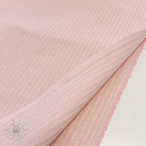 Țesătură decorativă DOBBY Colored stripe light pink