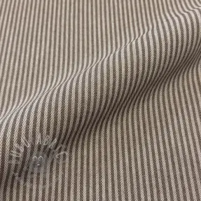 Țesătură decorativă DOBBY Colored stripe coffee
