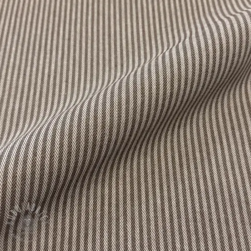 Țesătură decorativă DOBBY Colored stripe coffee