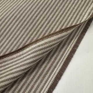 Țesătură decorativă DOBBY Colored stripe coffee