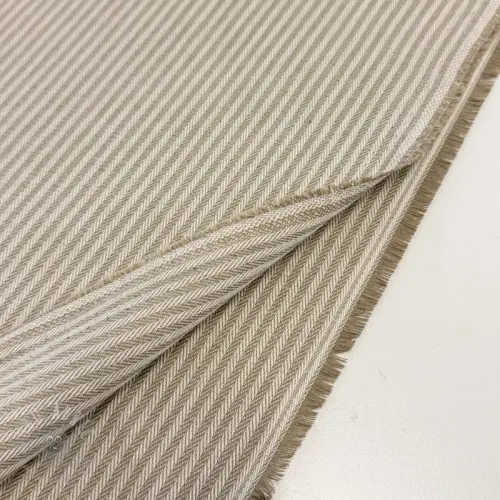 Țesătură decorativă DOBBY Colored stripe sand