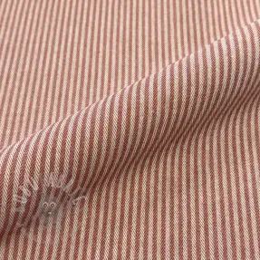 Țesătură decorativă DOBBY Colored stripe dark orange