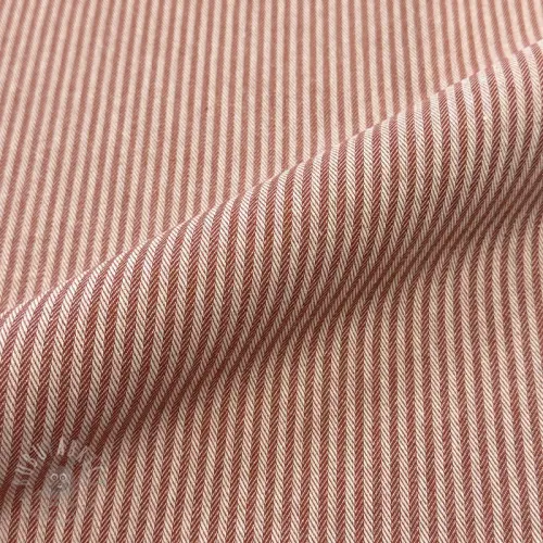 Țesătură decorativă DOBBY Colored stripe dark orange