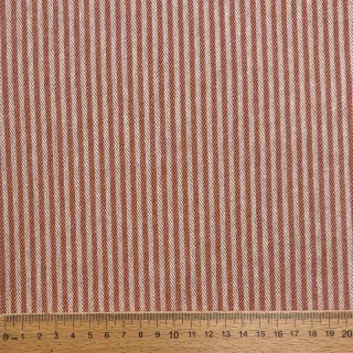 Țesătură decorativă DOBBY Colored stripe dark orange