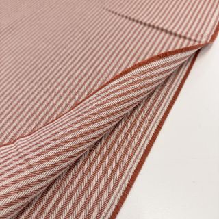 Țesătură decorativă DOBBY Colored stripe dark orange