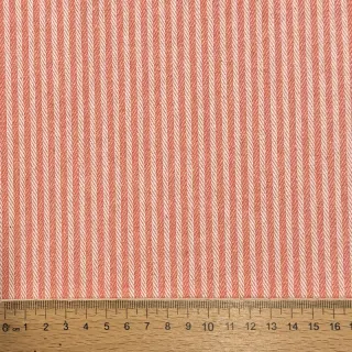 Țesătură decorativă DOBBY Colored stripe coral