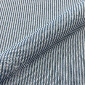 Țesătură decorativă DOBBY Colored stripe blue